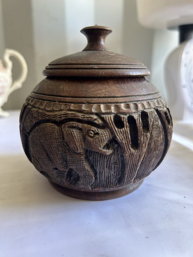 African hand carved - hand, turned