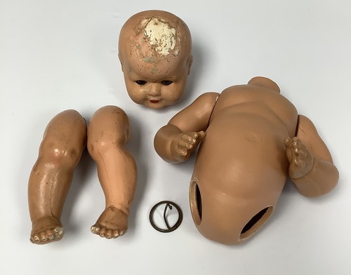 Bisque composite antique doll - composite,