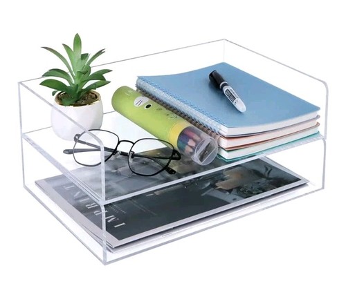 Clear acrylic desk organizers - clear,
