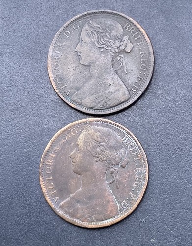 1862 1863 victoria - victoria, pennies