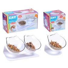 Cat Food Bowls Plastic Non
