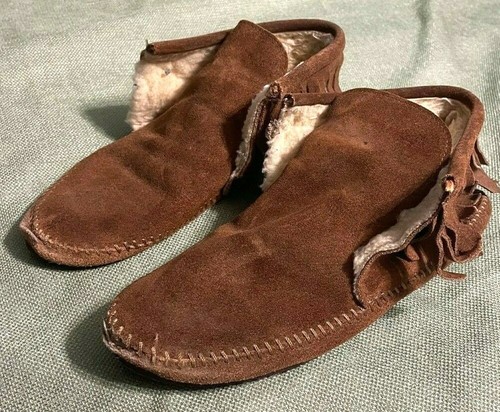 Vintage fringe moccasins - vintage,