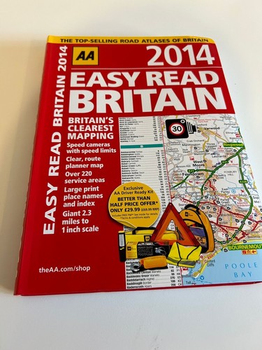 2014 easy read britain map - aa,