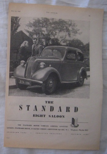 1947 standard eight saloon - eight,