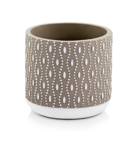 Concrete flower pot cylinder - concrete,