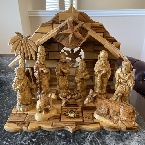 Hand carved olive wood - carved,