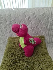 RARE 1992 FISHER PRICE BARNEY PURPLE DINOSAUR PUFFALUMP PLUSH SOFT TOY VINTAGE 