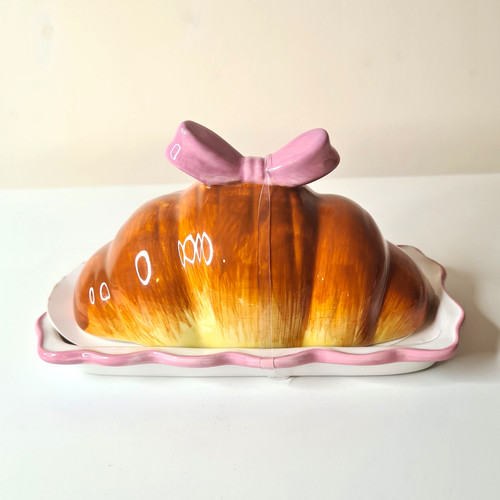 Ceramic croissant butter - butter, dish
