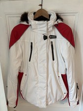 Ladies Colmar Entrant Dermizax MP Ski Jacket White Red Size It 48 Uk 16