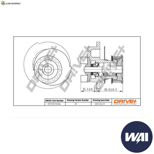 Water pump dp2310 064 - water,