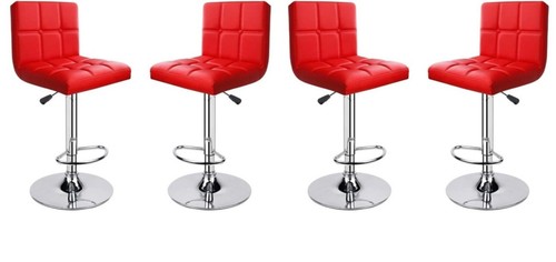 Red bar stools modena - 4,