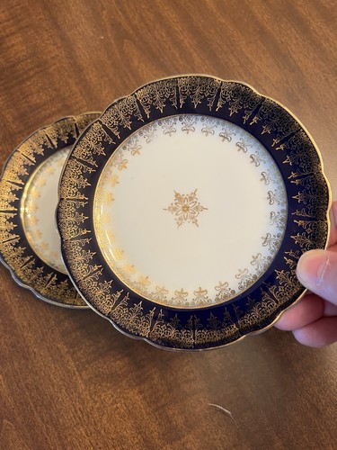 Antique limoges cobalt blue - antique, &