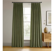 HPD Drape Velvet Blackout Curtain/Drape - 84 Inches Long 1 Panel - 25W X 84L,...