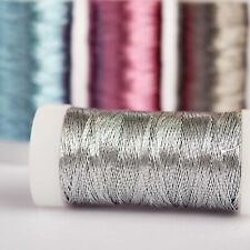 Metallic Thread Lurex for Embroidery, Lacemaking, Cross Stitch Tatting, Goldwork