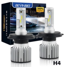2x H4 LED Headlight Bulbs