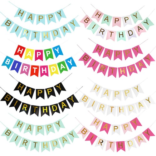 Happy birthday bunting banner - happy,