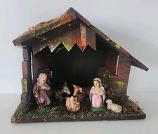 Vintage Nativity Set 6 Figures