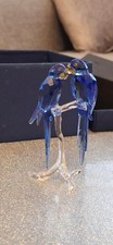 Swarovski SCS Hyacinth Macaws 5004730 Crystal Figurine – Boxed, Great Condition