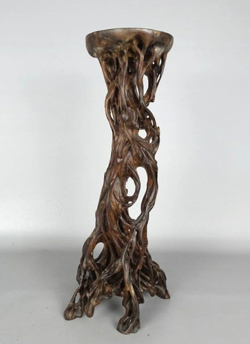 Japanese wooden bonsai display - japanese,