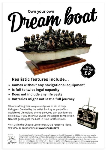 Banksy dream boat flyer - dream,