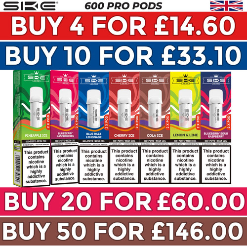 Ske 600 pro pods prefilled - ske,
