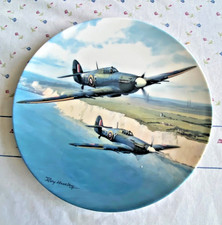 ROYAL DOULTON COLLECTORS PLATE; HURRICANE OVER THE WHITE CLIFFS`
