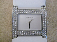 Morgen  ladies  quartz watch Crystal bezel.