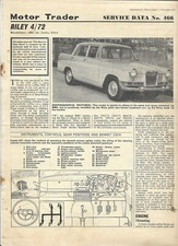 RILEY 4/72 Service Data No 466