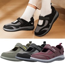 FitVille Women's Extra Wide Diabetic Sandals Adjustable Mary Jane Summer Shoes