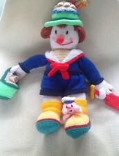 Jean Greenhowe's Large Red Nose Gang Clown - Hand Knitted - Young Wilf - VGC