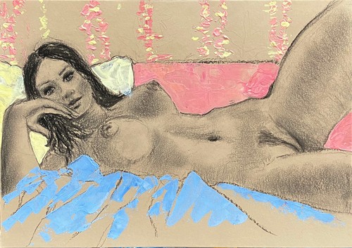 Contemporary coloured drawing - contemporary,