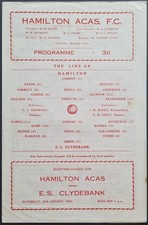 Hamilton Acas v ES Clydebank -