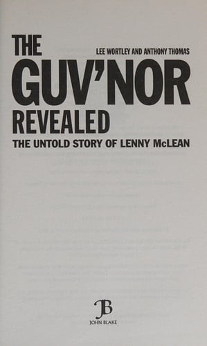 The guv nor - guv'nor,