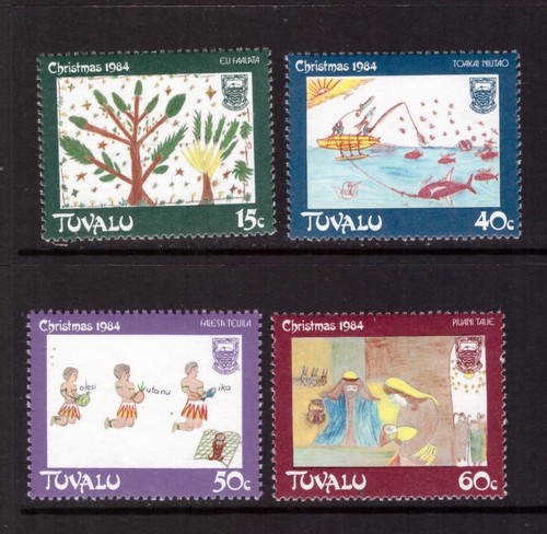 Tuvalu 1984 christmas art set - tuvalu,