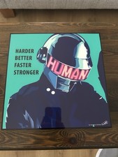Daft Punk Vynl Art Print Wall Hanging Canvas Poster Home Decor Living Room