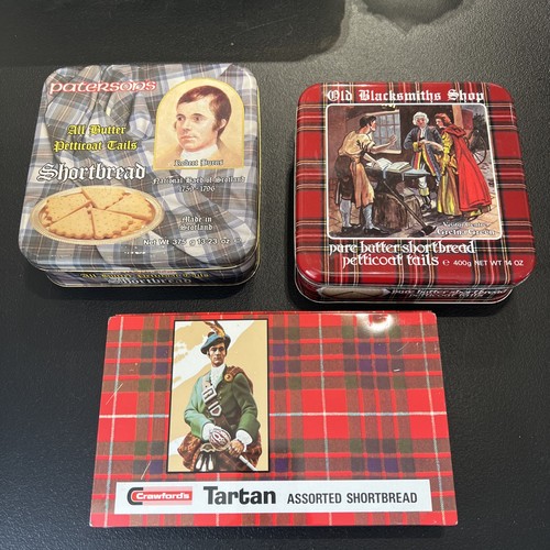 Vintage empty shortbread tin - empty,