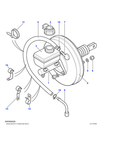 10x land rover hose - rover, clip