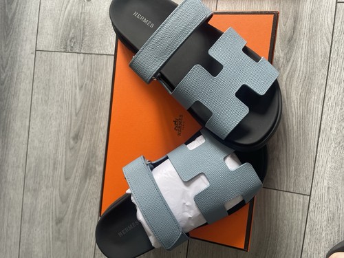 Hermes chypre sandals blue - hermes,