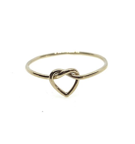 14ct gold heart - stacker, ring