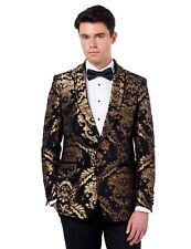 Mens Gold Brocade Paisley