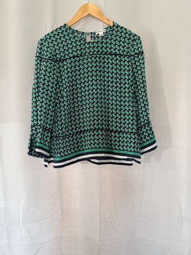 Whistles silk blouse green - silk,
