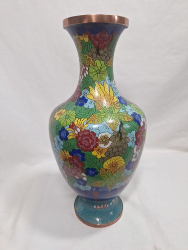 Antique chinese cloisonne - antique, vase