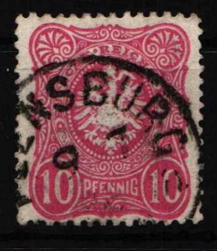 German reich 41b - reich, stamped