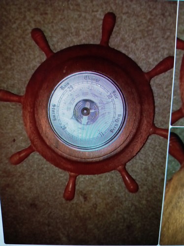 Ships wheel barometer - ships,