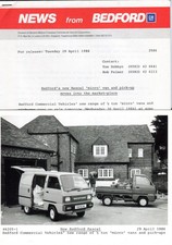 Bedford Rascal 1986 UK market