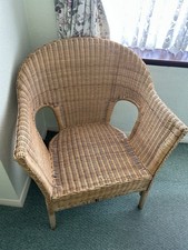 Vintage-style rattan wicker