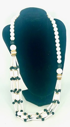 Elegant black white neclace - elegant,