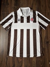 FC St Pauli 2021/22 Home Shirt DIIY No Sponsor Brown White Stripes XXL