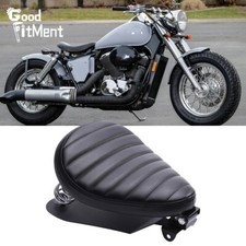 Black Motorcycle Solo Seat