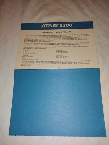 Vintage 1982 atari 5200 - 1982,